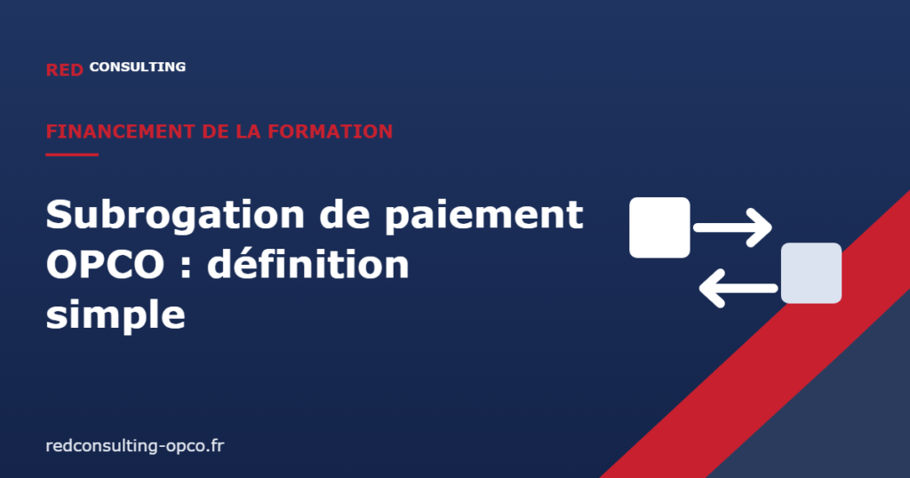 Subrogation de paiement OPCO : définition simple
